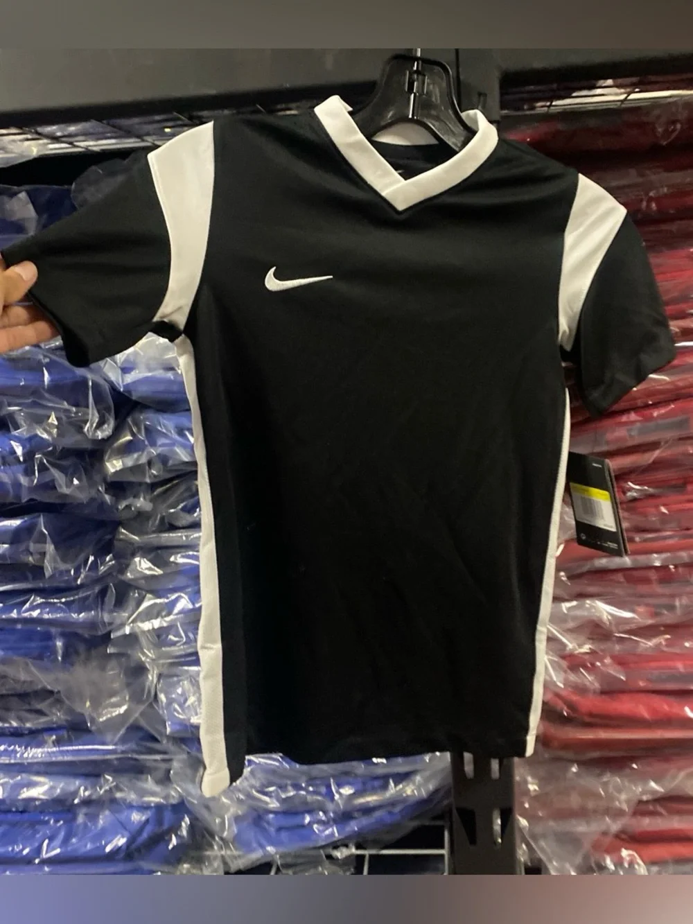 Nike Derby III Soccer Jersey NWT Kids Small Black/White DRI-FIT CW3834-010